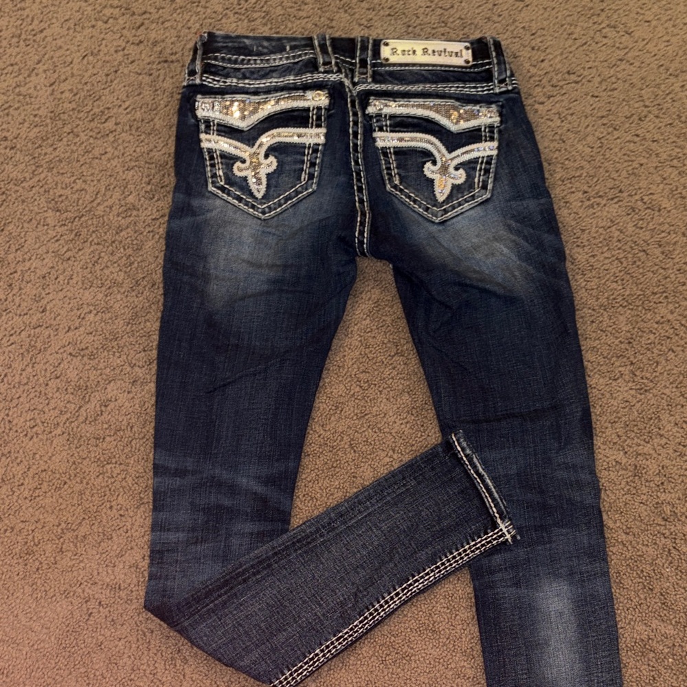Rock Revival Women's Dark Blue Skinny Jeans
